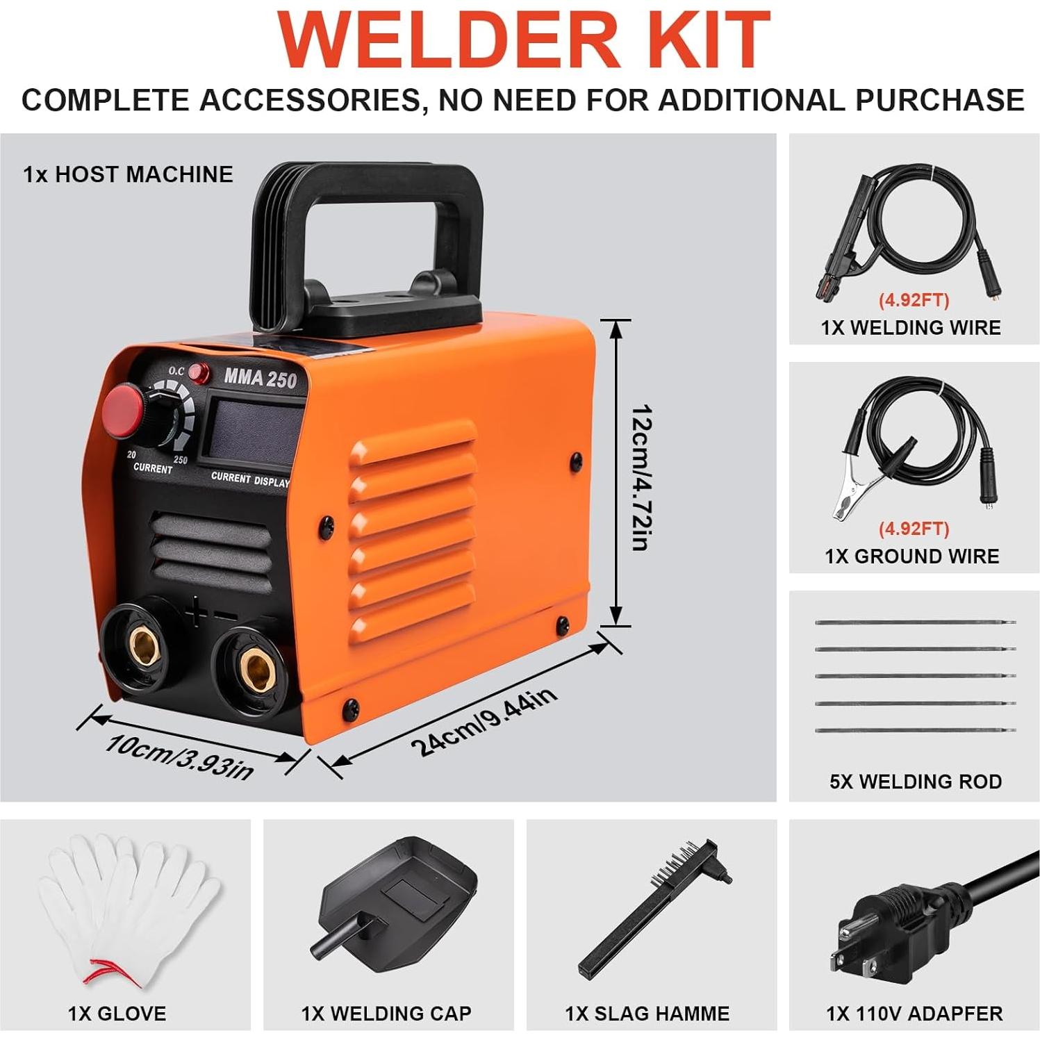 Máquina de Soldadura Portátil Siasky MMA-250A 110V IGBT