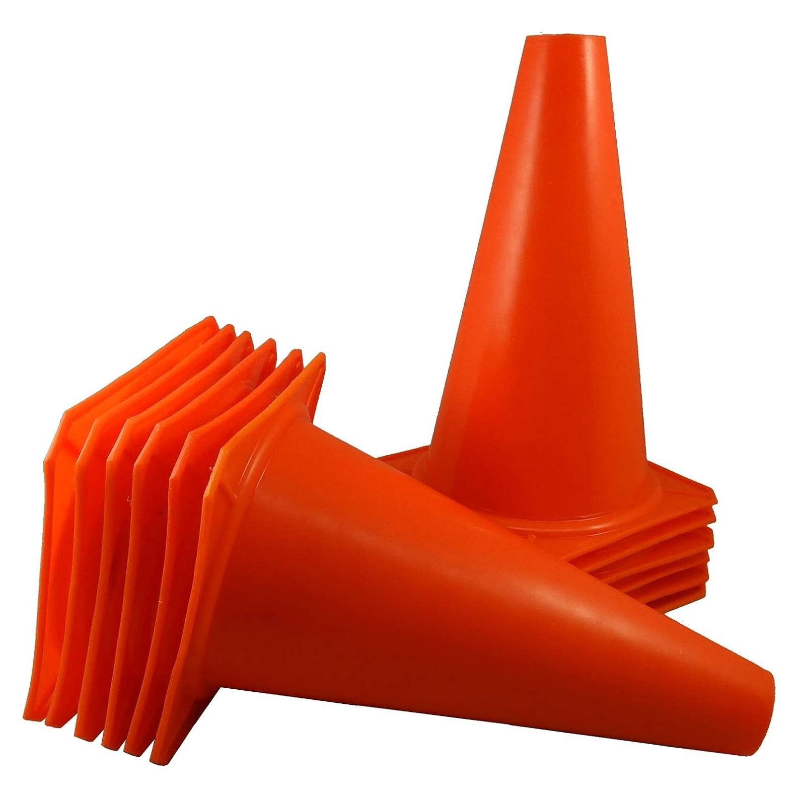 Conos de Tráfico Naranja BlueDot Trading 23 cm - 12 Piezas