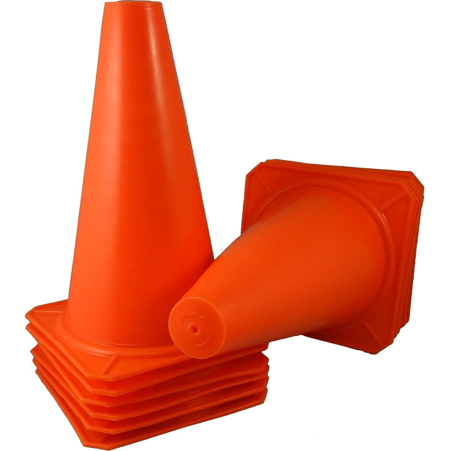 Conos de Tráfico Naranja BlueDot Trading 23 cm - 12 Piezas