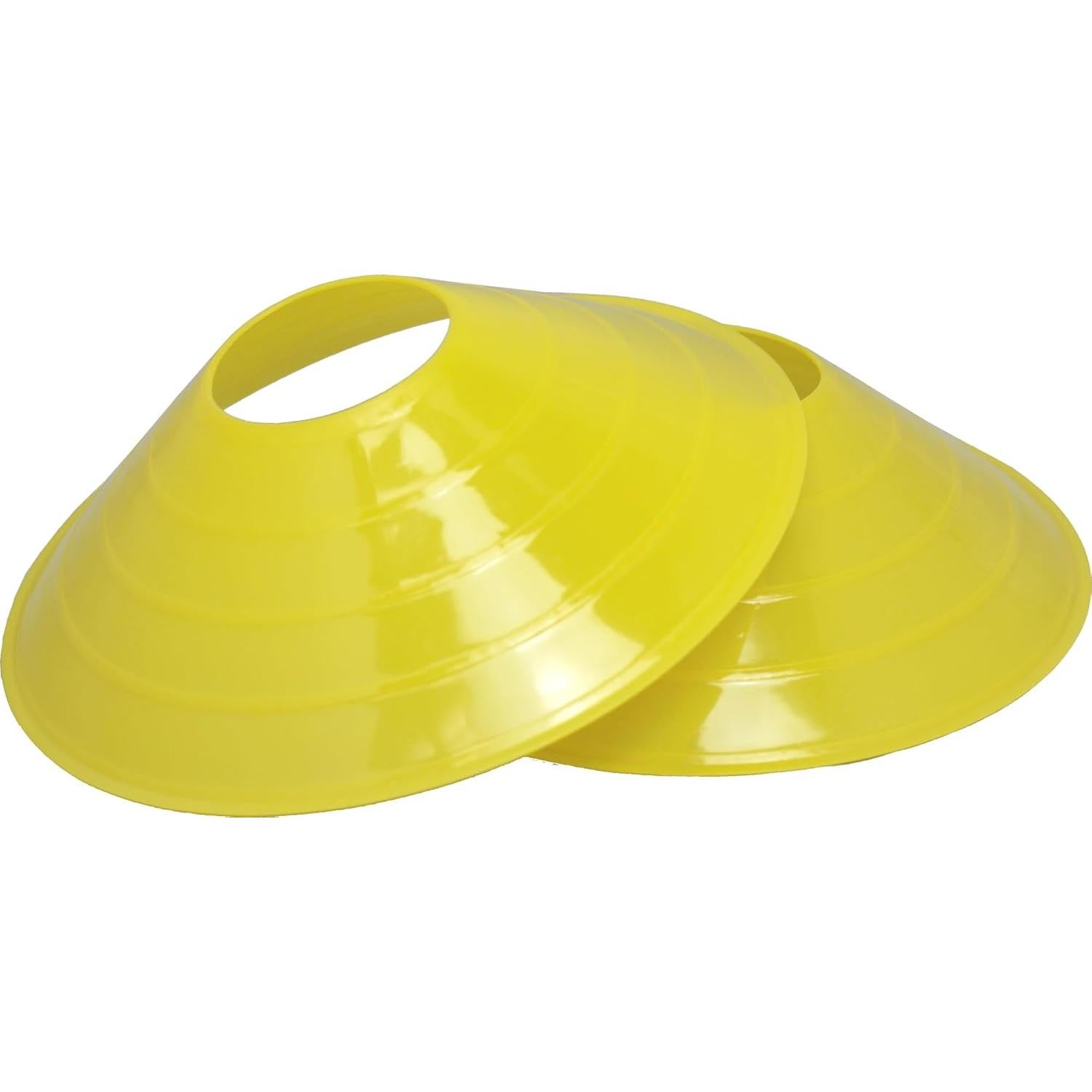 Conos de Disco Amarillos BlueDot Trading - Paquete de 50 para Entrenamiento Deportivo