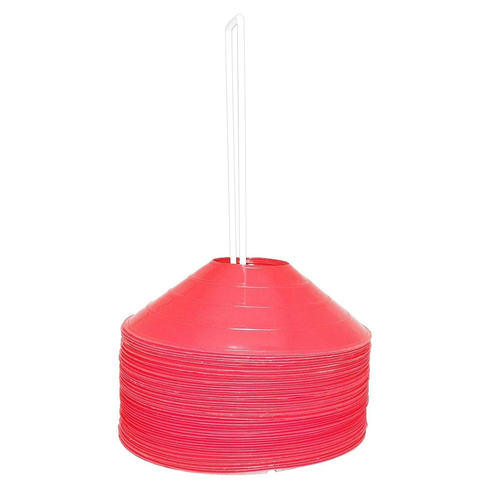 Conos de Disco Pro BlueDot Trading 50-Pack Alta Visibilidad Rojo