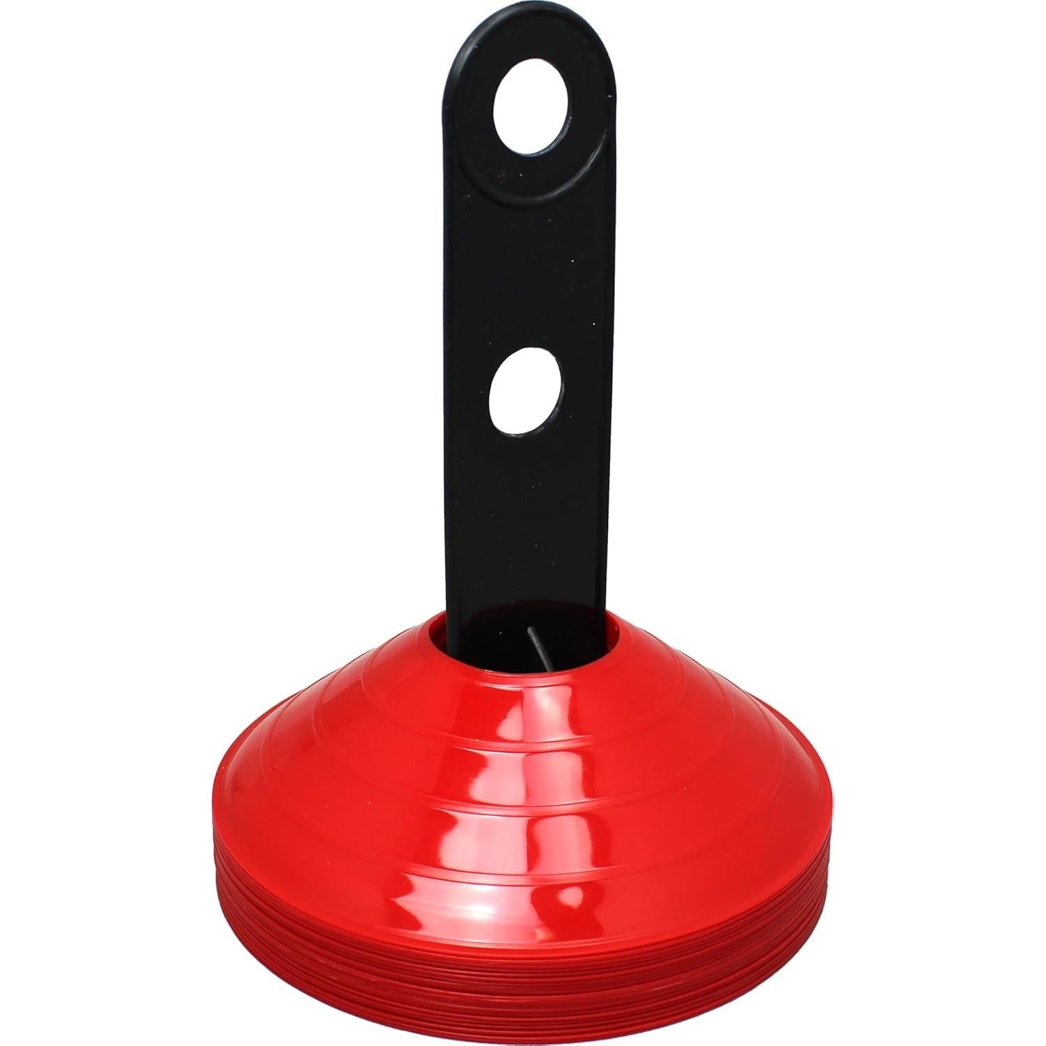 Conos de Disco Pro BlueDot Trading 50-Pack Alta Visibilidad Rojo