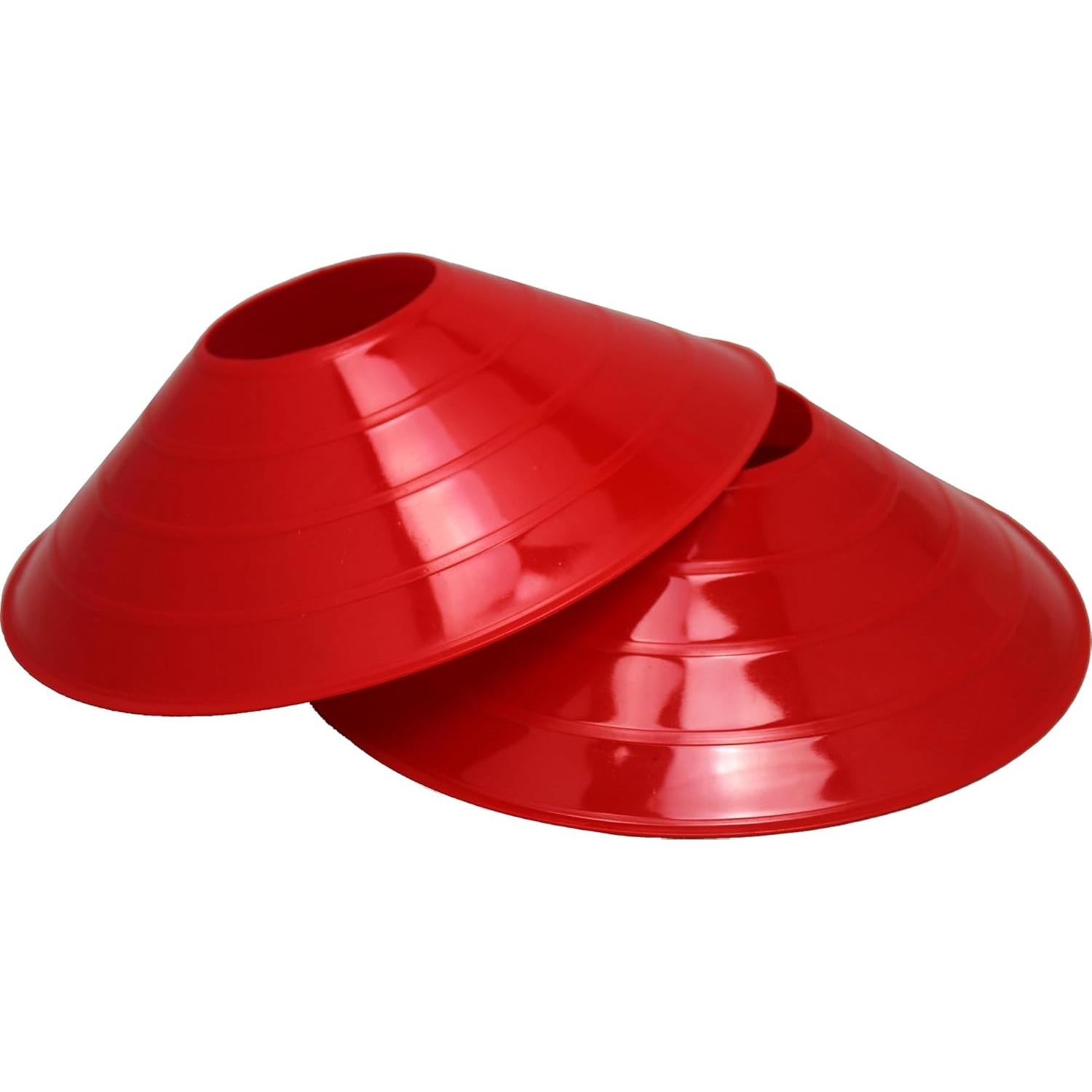 Conos de Disco Pro BlueDot Trading 50-Pack Alta Visibilidad Rojo