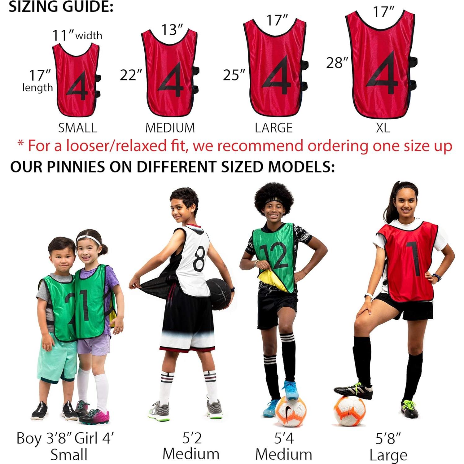 Chalecos Reversibles LVL10 Pro para Fútbol - Paquete de 6