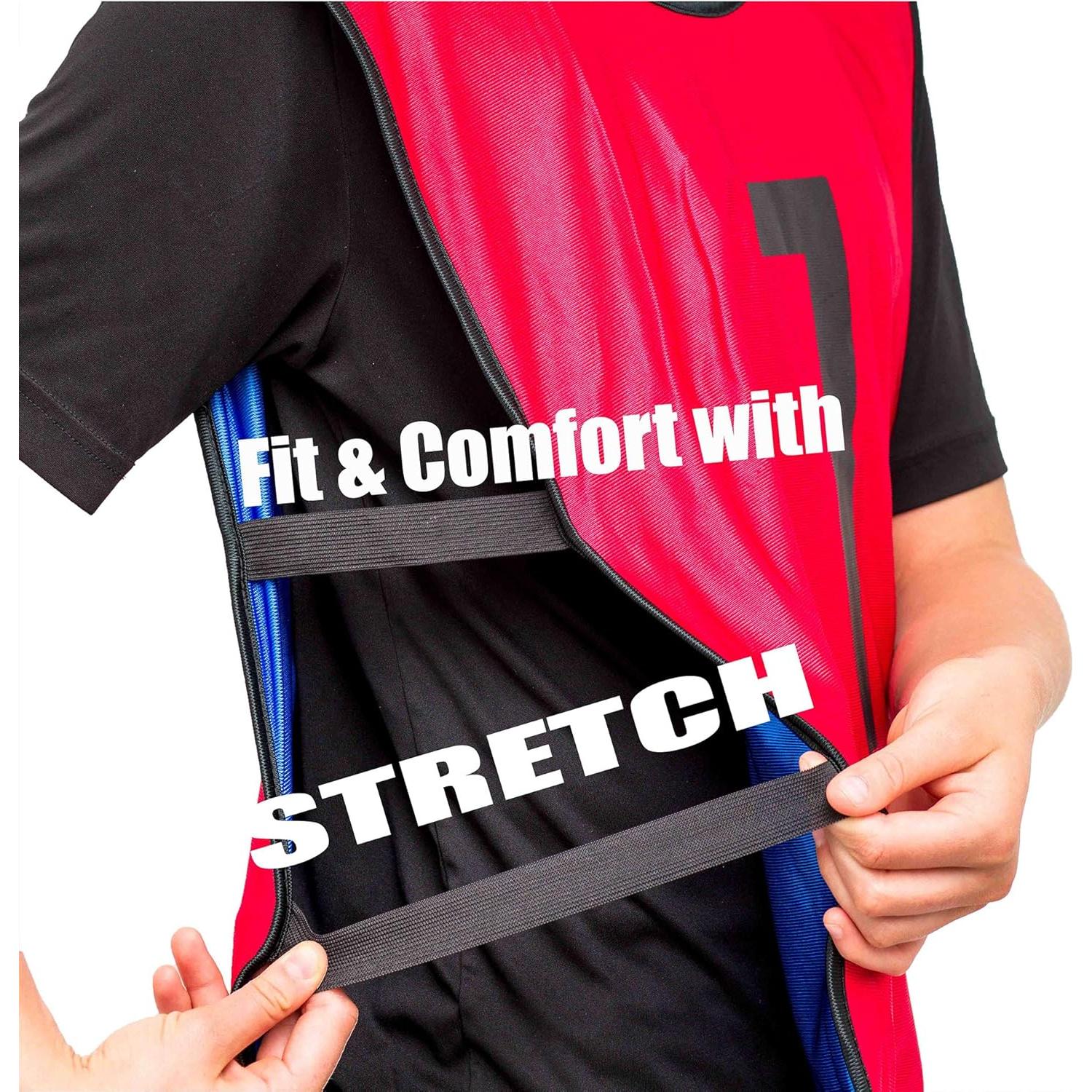 Chalecos Reversibles LVL10 Pro para Fútbol - Paquete de 6