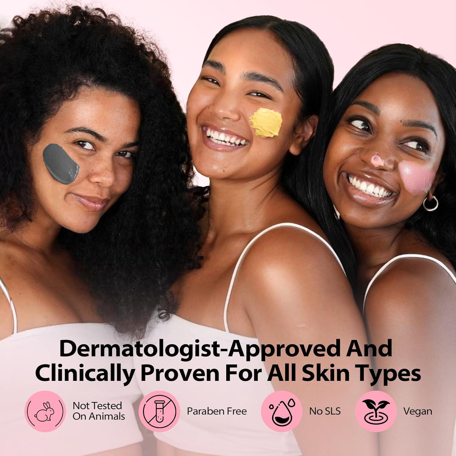 Juego de 3 Mascarillas Faciales YLNALO - Arcilla y Cúrcuma