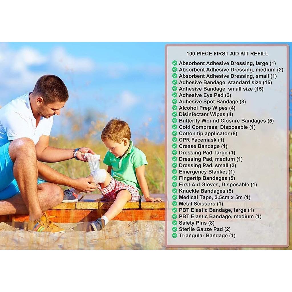Recarga de Kit de Primeros Auxilios BrightCare - 100 Piezas