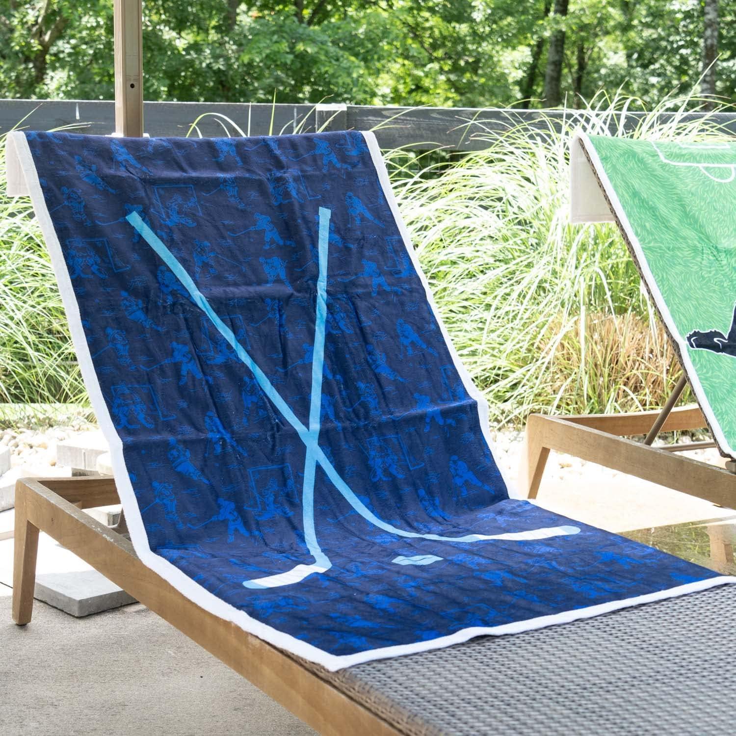 Toalla de Playa ChalkTalkSPORTS Hockey 152x76 cm Premium