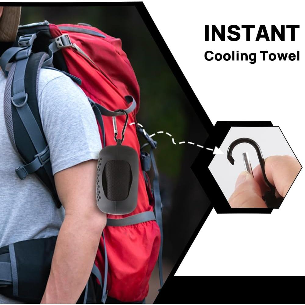 Toalla Enfriadora JBM 101.6x30.5 cm Microfibra Negra