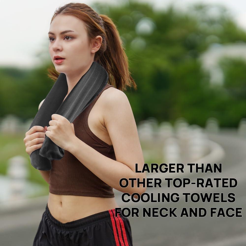 Toalla Enfriadora JBM 101.6x30.5 cm Microfibra Negra