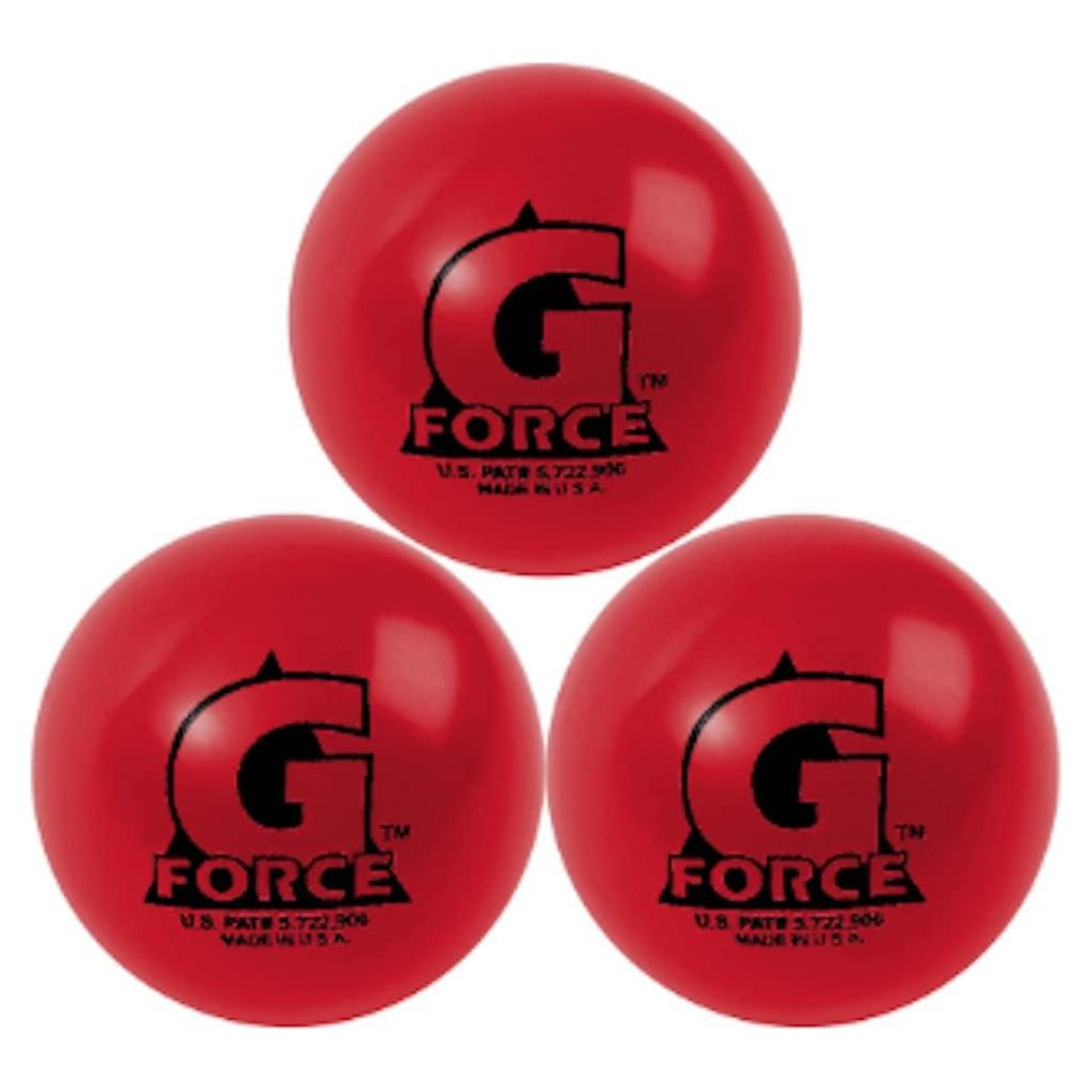 Pelotas de Hockey Callejero Mylec G-Force Set de 3 Rojas
