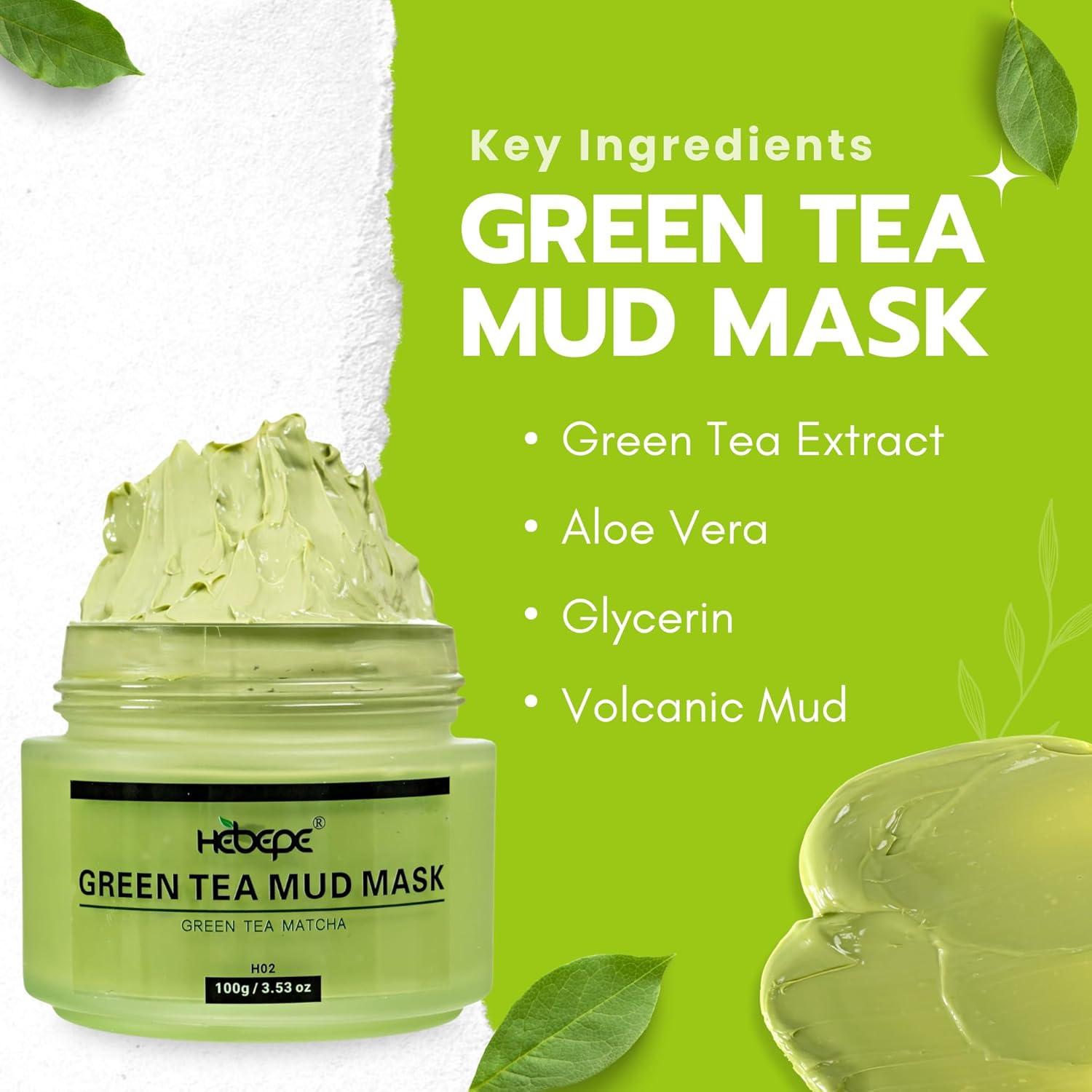 Mascarilla Labial Noche Hebepe Té Verde Matcha Hidratante