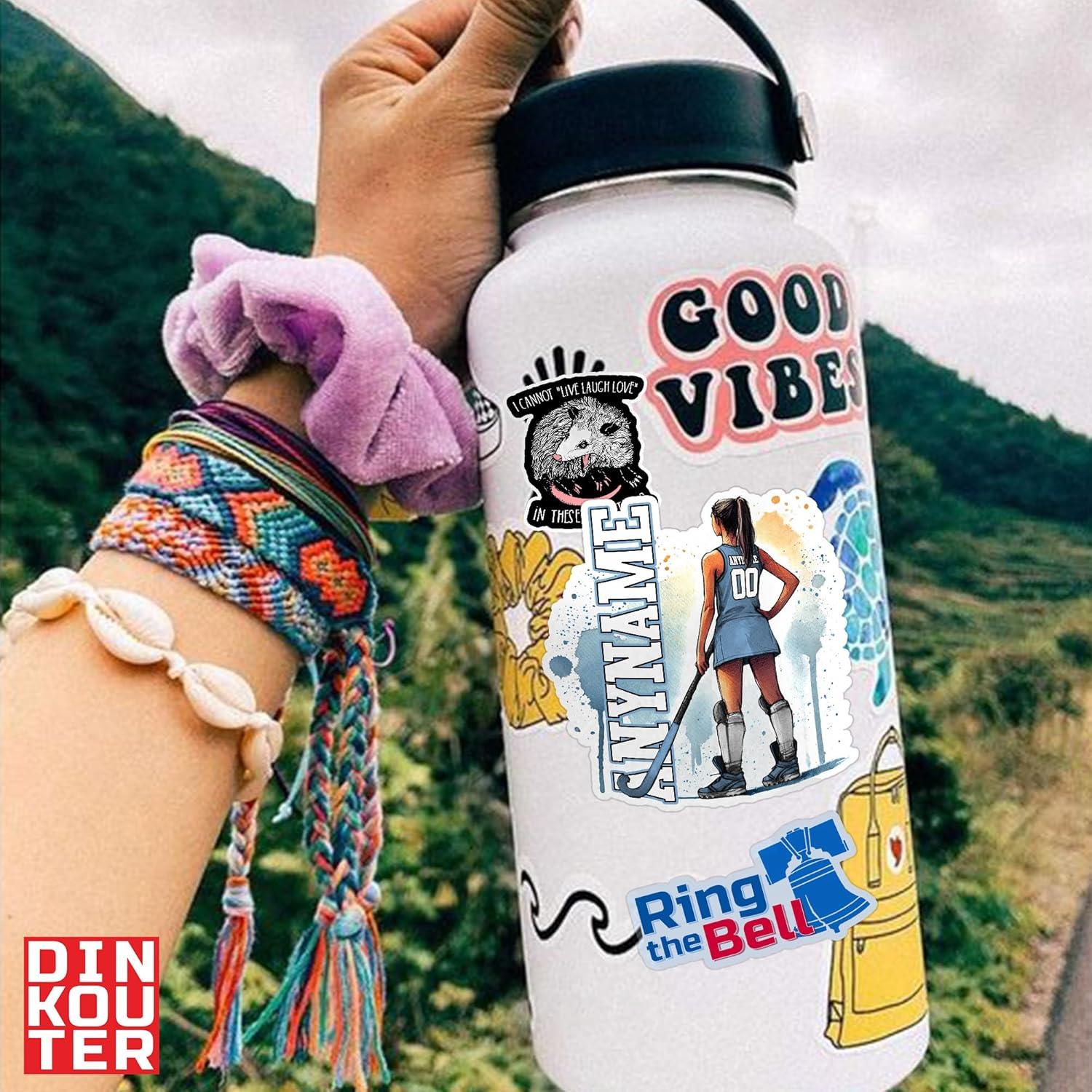 Pegatina Personalizada DINKOUTER para Hockey - Vinilo Impermeable