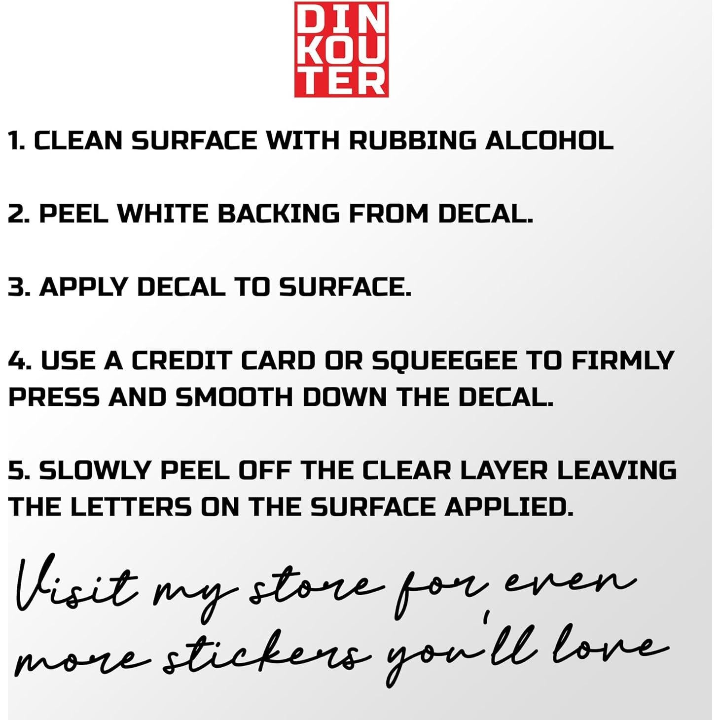 Pegatina Personalizada DINKOUTER para Hockey - Vinilo Impermeable