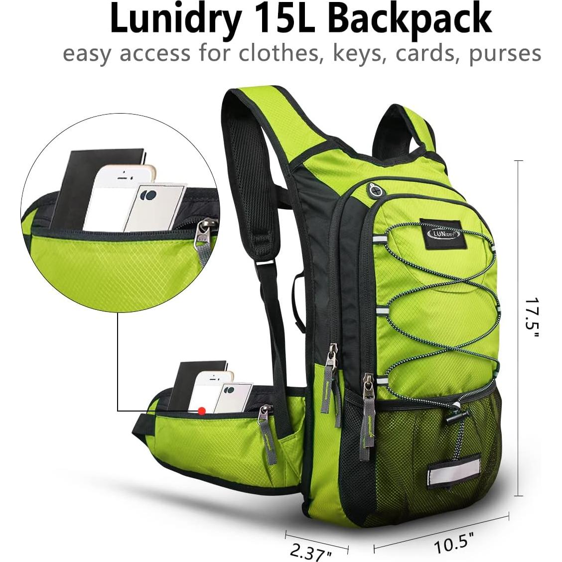 Mochila de Hidratación Lunidry 3L Aislada para Senderismo