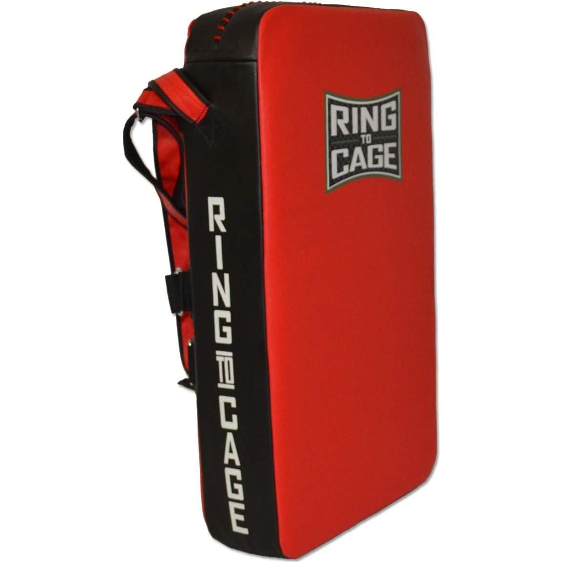 Protector de Pierna Muay Thai Ring to Cage Rojo/Negro
