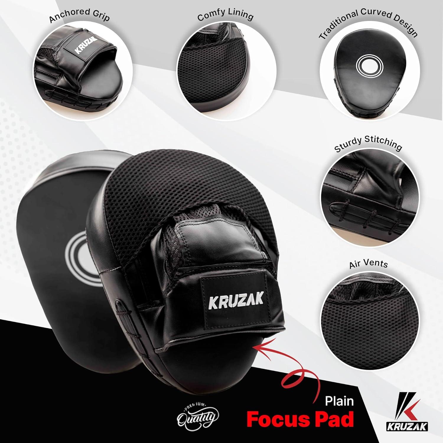 Mitones de Golpeo Kruzak de Cuero Sintético para Boxeo