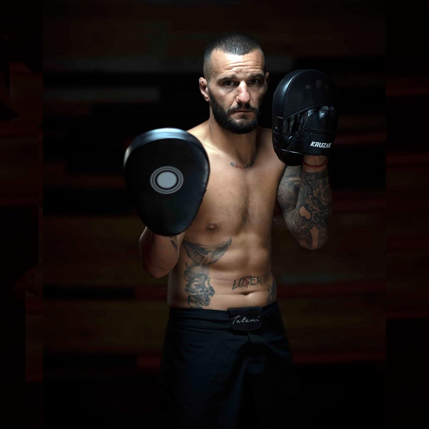 Mitones de Golpeo Kruzak de Cuero Sintético para Boxeo