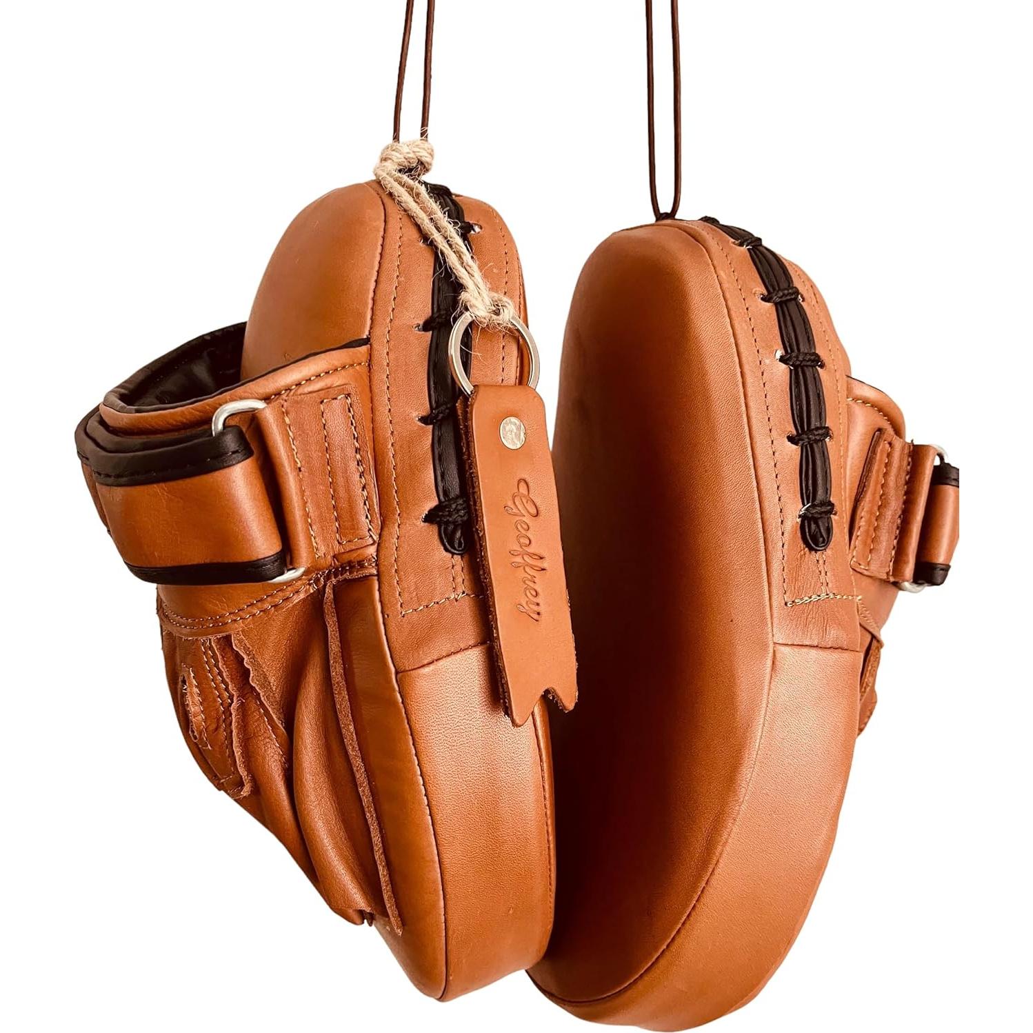 Mitones de Enfoque PRO Geoffrey 100% Cuero Vaca Tan