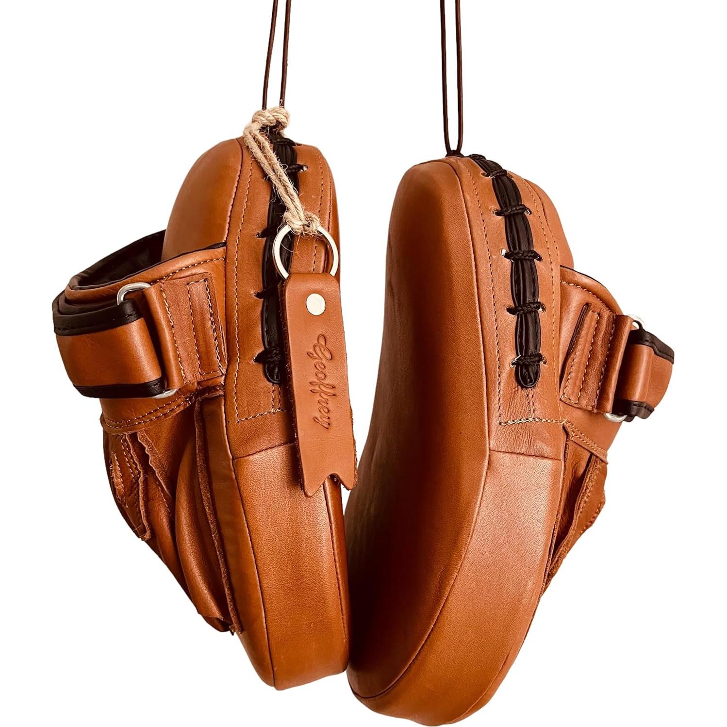 Mitones de Enfoque PRO Geoffrey 100% Cuero Vaca Tan