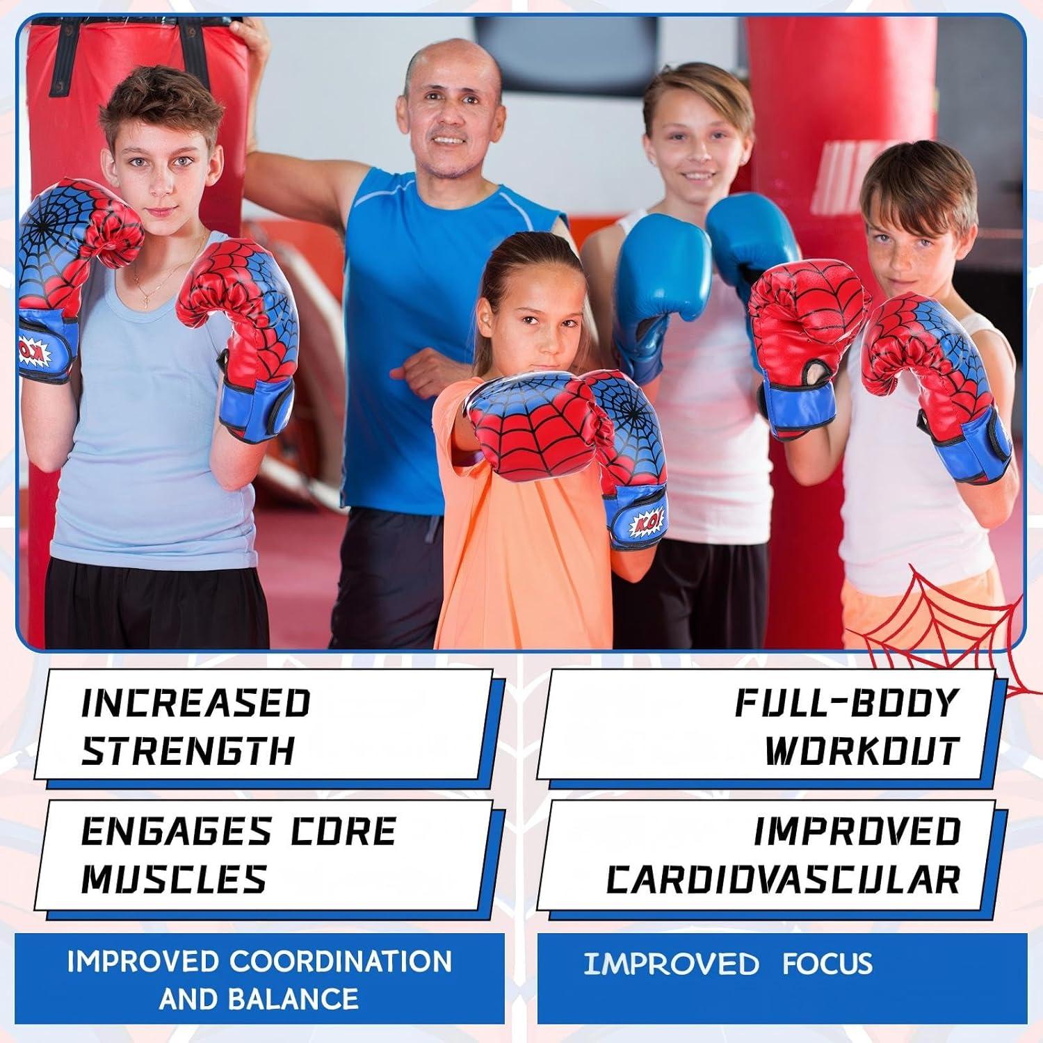 Juego de Guantes de Boxeo y Mitones Motionchic 4oz Niños