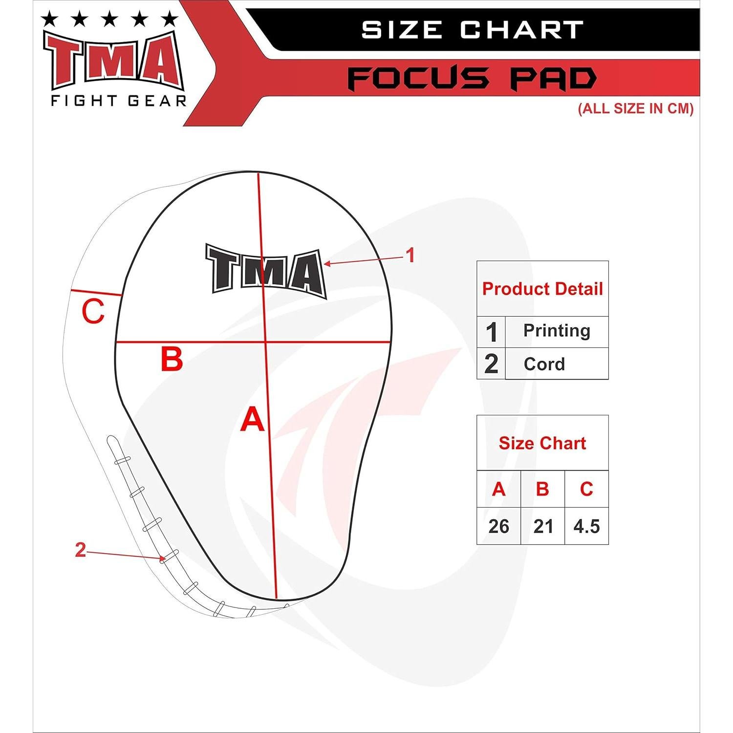 Pads de Enfoque Curvados TMA Pro para Boxeo y MMA