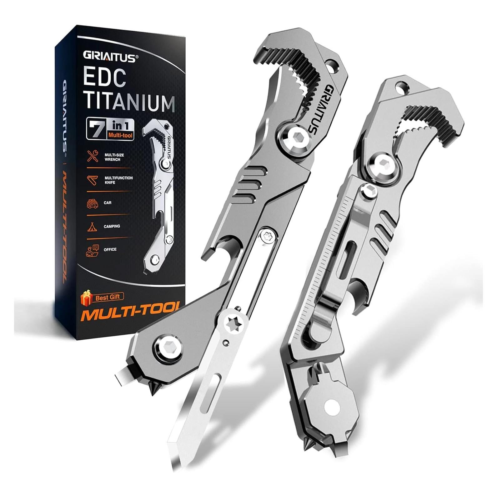 Multiherramienta 7 en 1 GIRIAITUS Plata Brillante EDC
