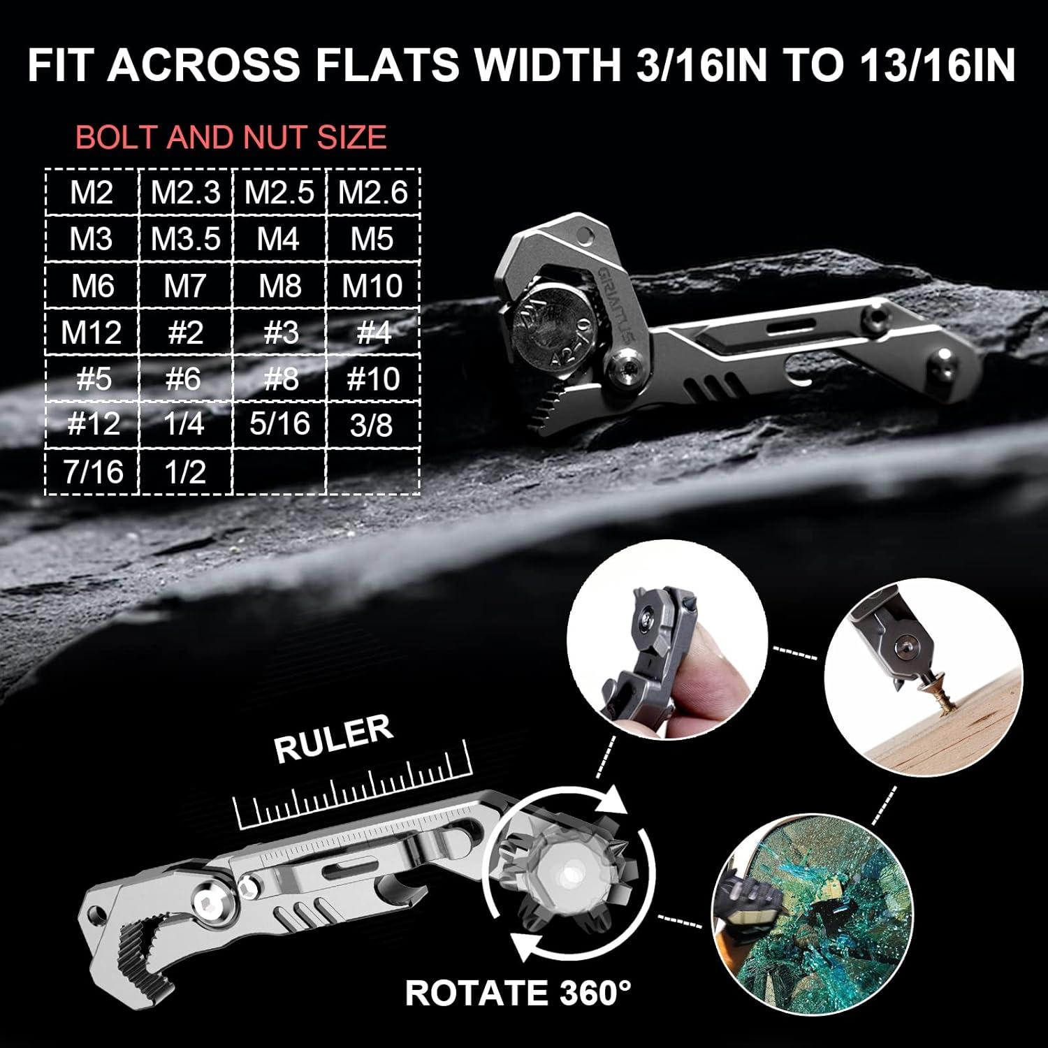 Multiherramienta 7 en 1 GIRIAITUS Plata Brillante EDC