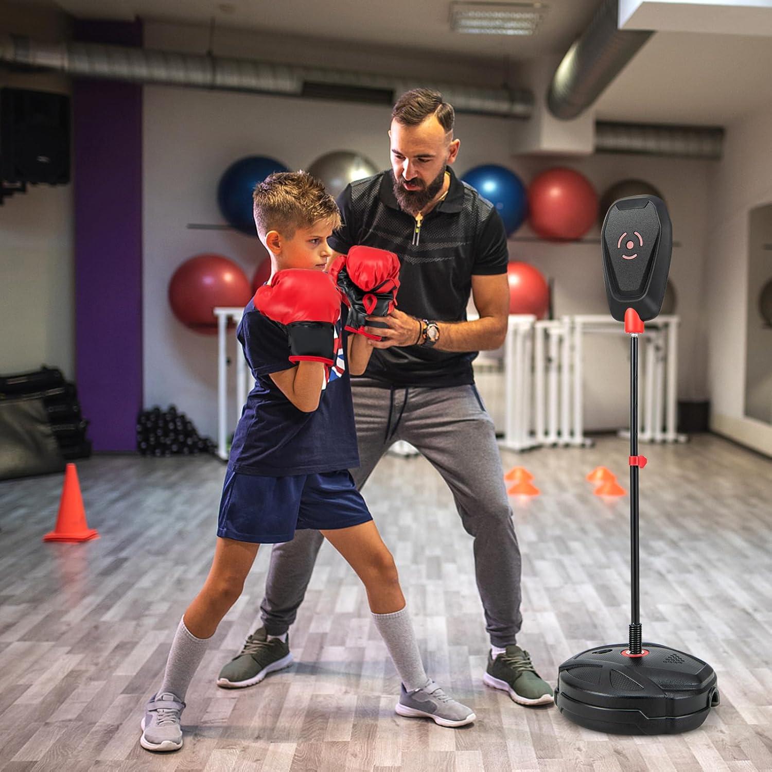 Conjunto de Boxeo Goplus Ajustable para Niños 5+ Años
