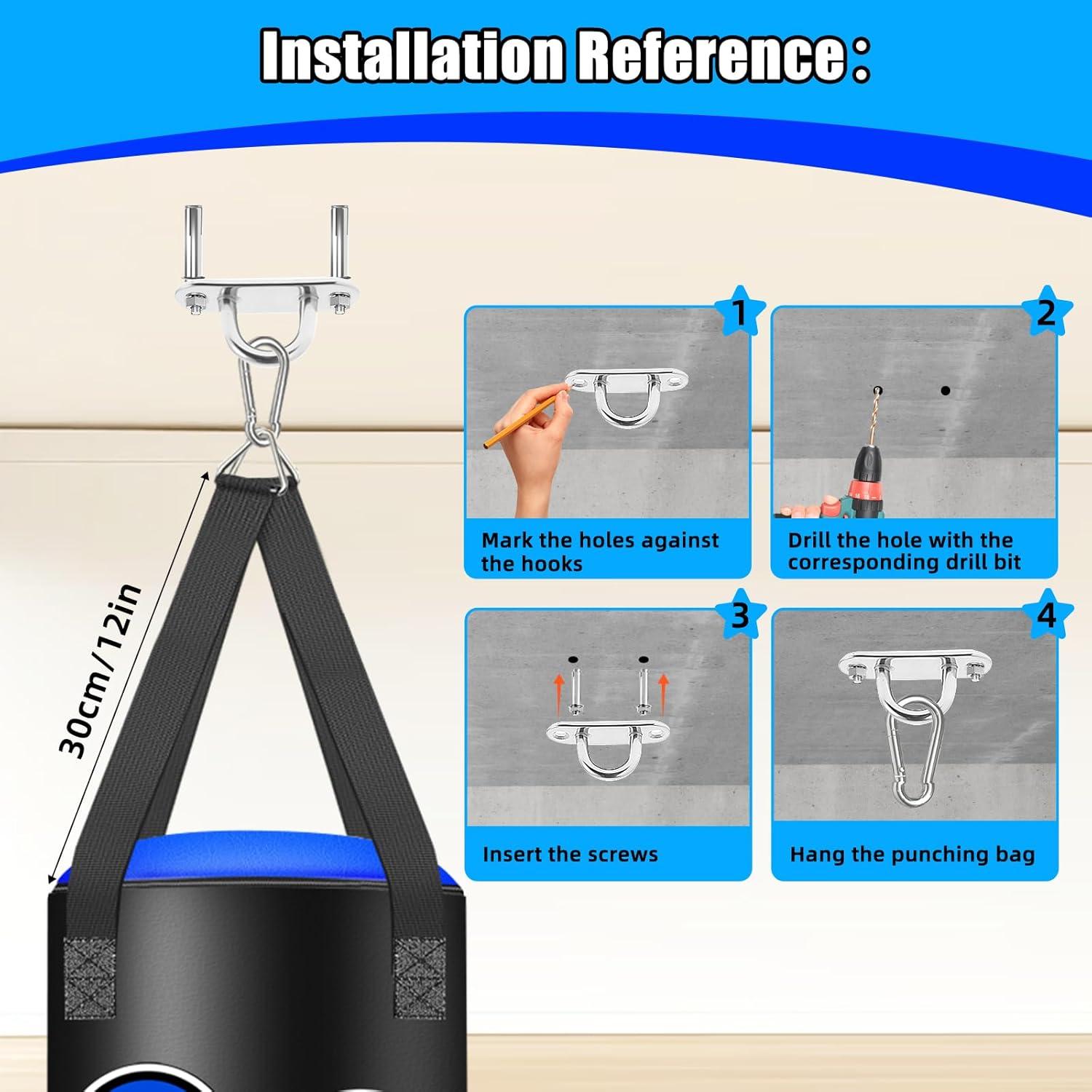 Saco de Boxeo Colgante YORWHIN 2FT para Niños con Guantes