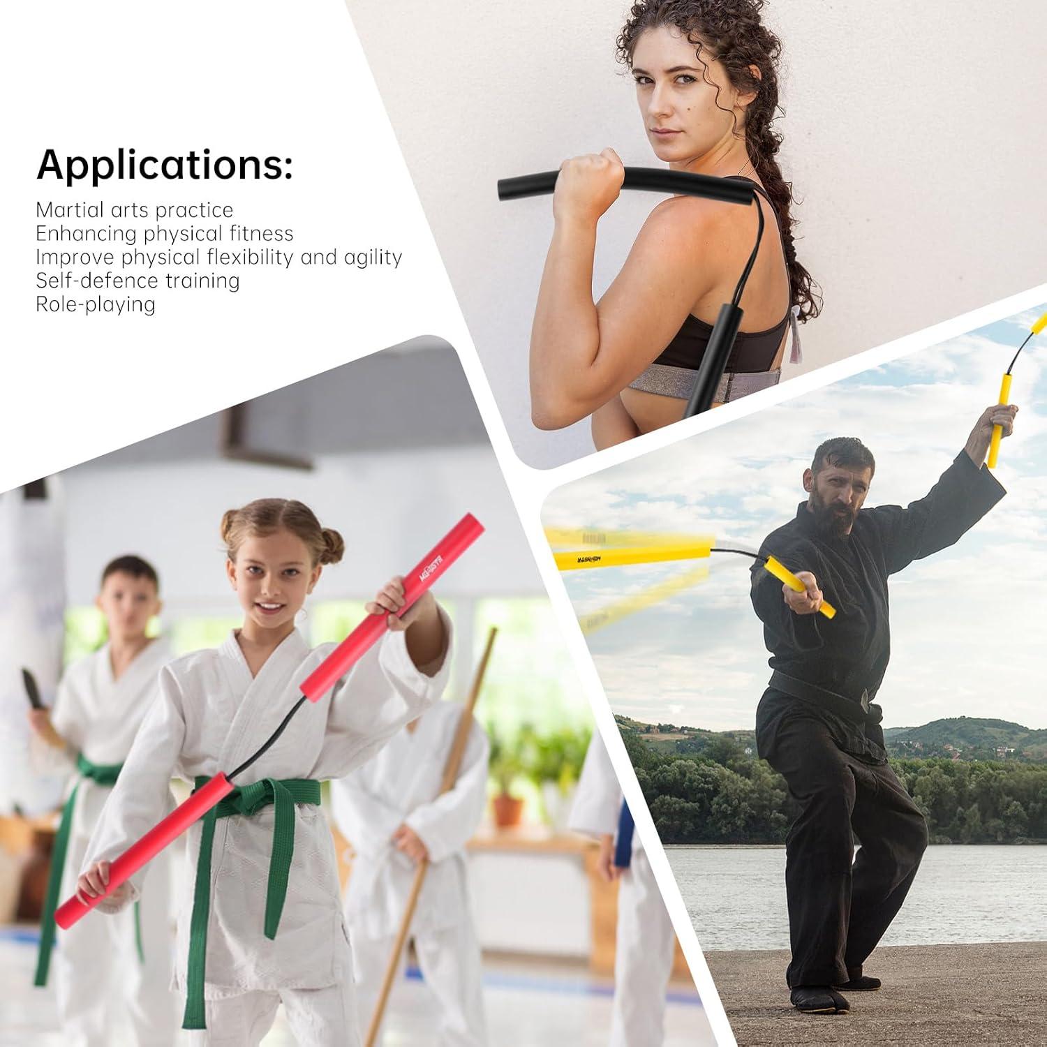 Nunchakus de espuma MOXIISTR para principiantes - Set de entrenamiento