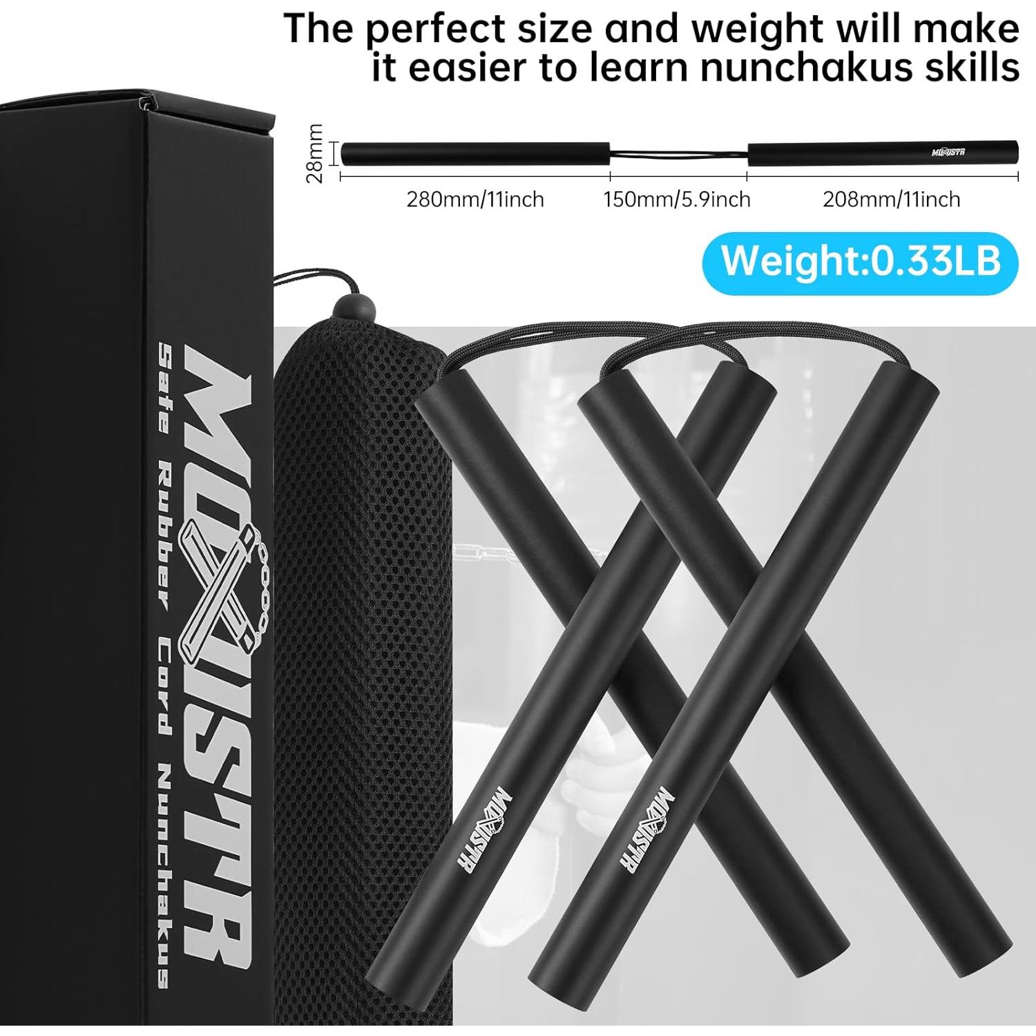 Nunchakus de espuma MOXIISTR para principiantes - Set de entrenamiento