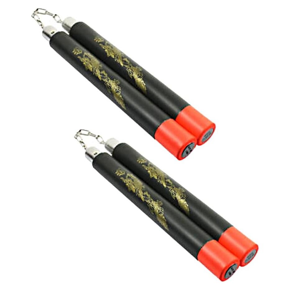 Nunchakus de Entrenamiento Magik 80cm Espuma Segura Negro/Rojo