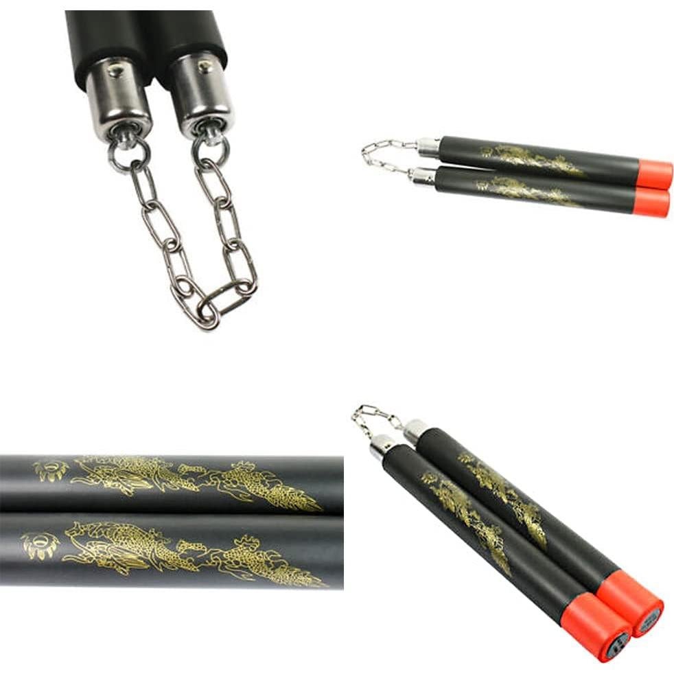 Nunchakus de Entrenamiento Magik 80cm Espuma Segura Negro/Rojo