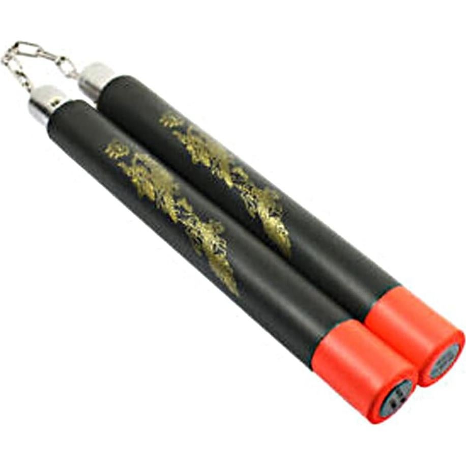 Nunchakus de Entrenamiento Magik 80cm Espuma Segura Negro/Rojo