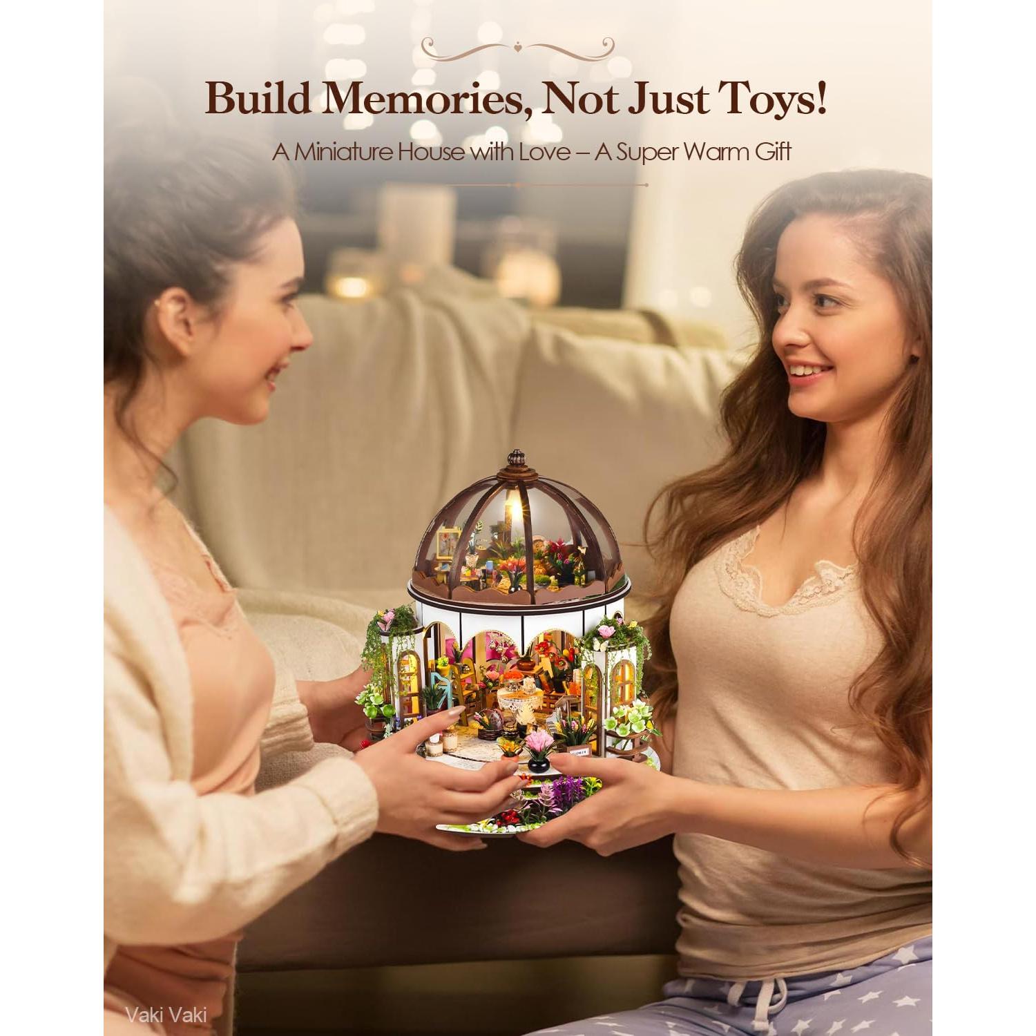 Kit Casa Miniatura Vaki Vaki Jardín Colgante 3D DIY