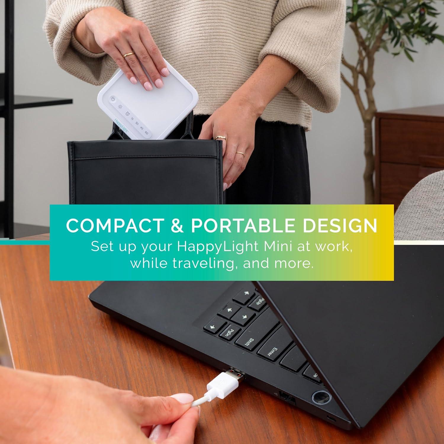 Lámpara de Terapia de Luz Verilux HappyLight Mini 10,000 Lux