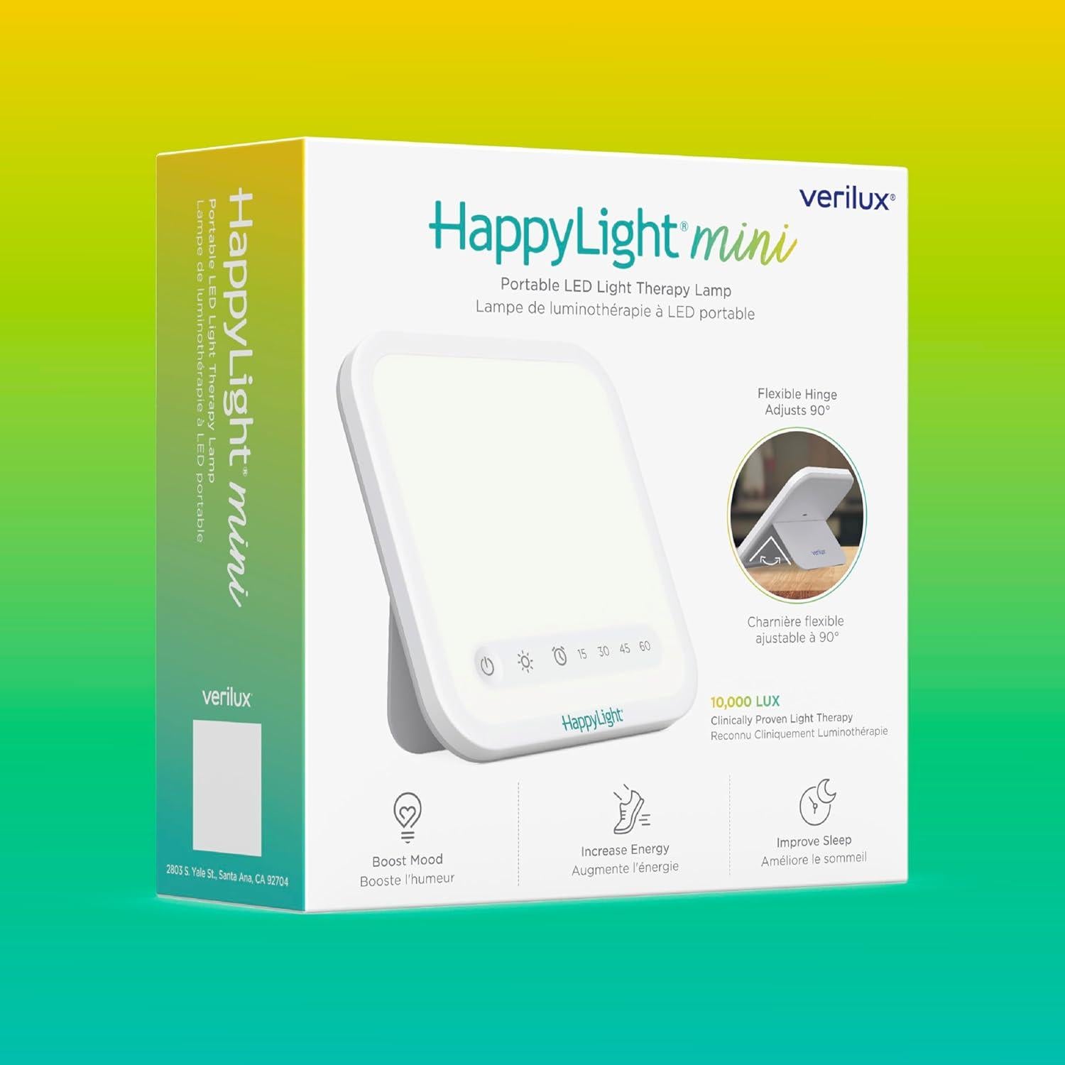Lámpara de Terapia de Luz Verilux HappyLight Mini 10,000 Lux