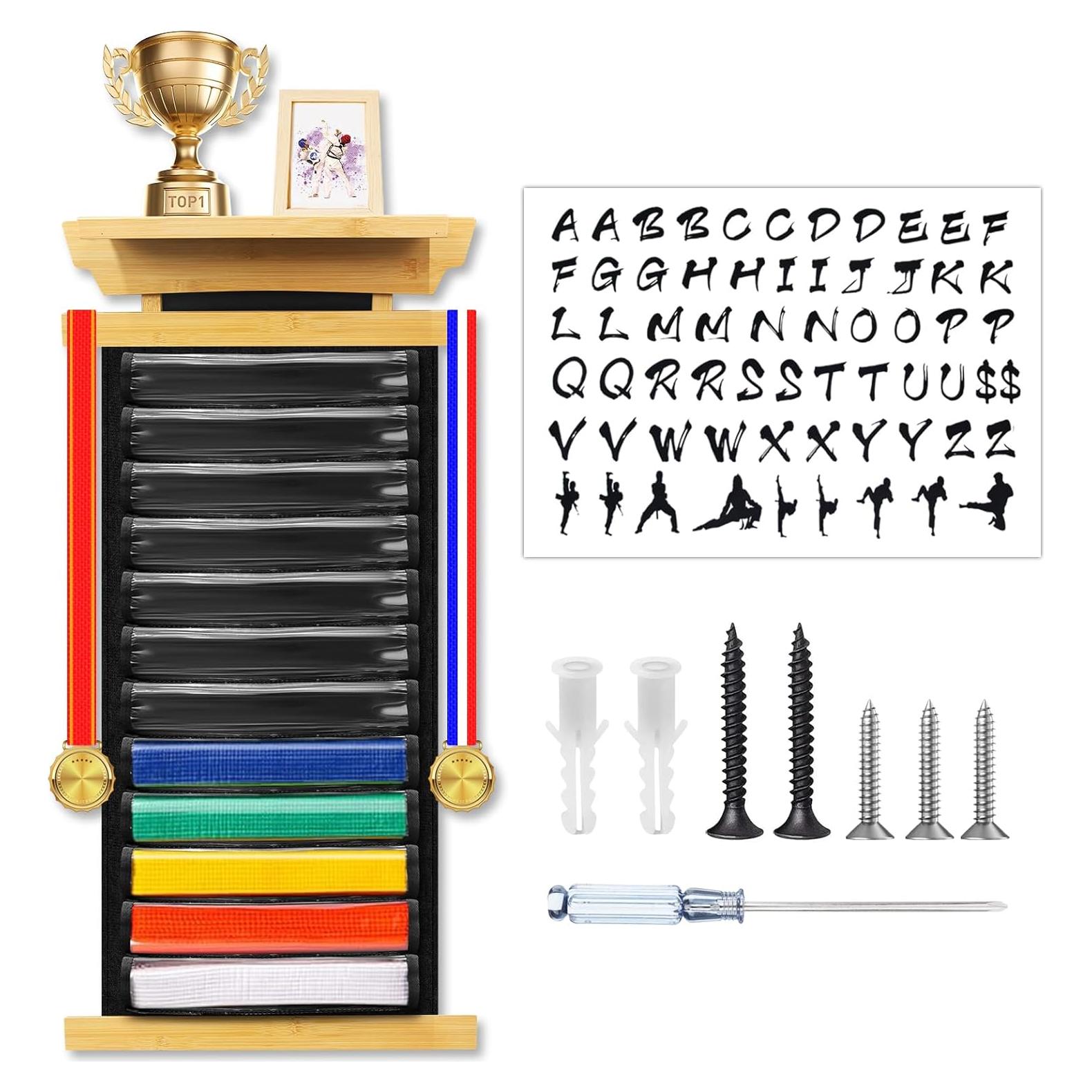 Soporte de Exhibición de Cinturones X-Kingsun para Karate y Taekwondo