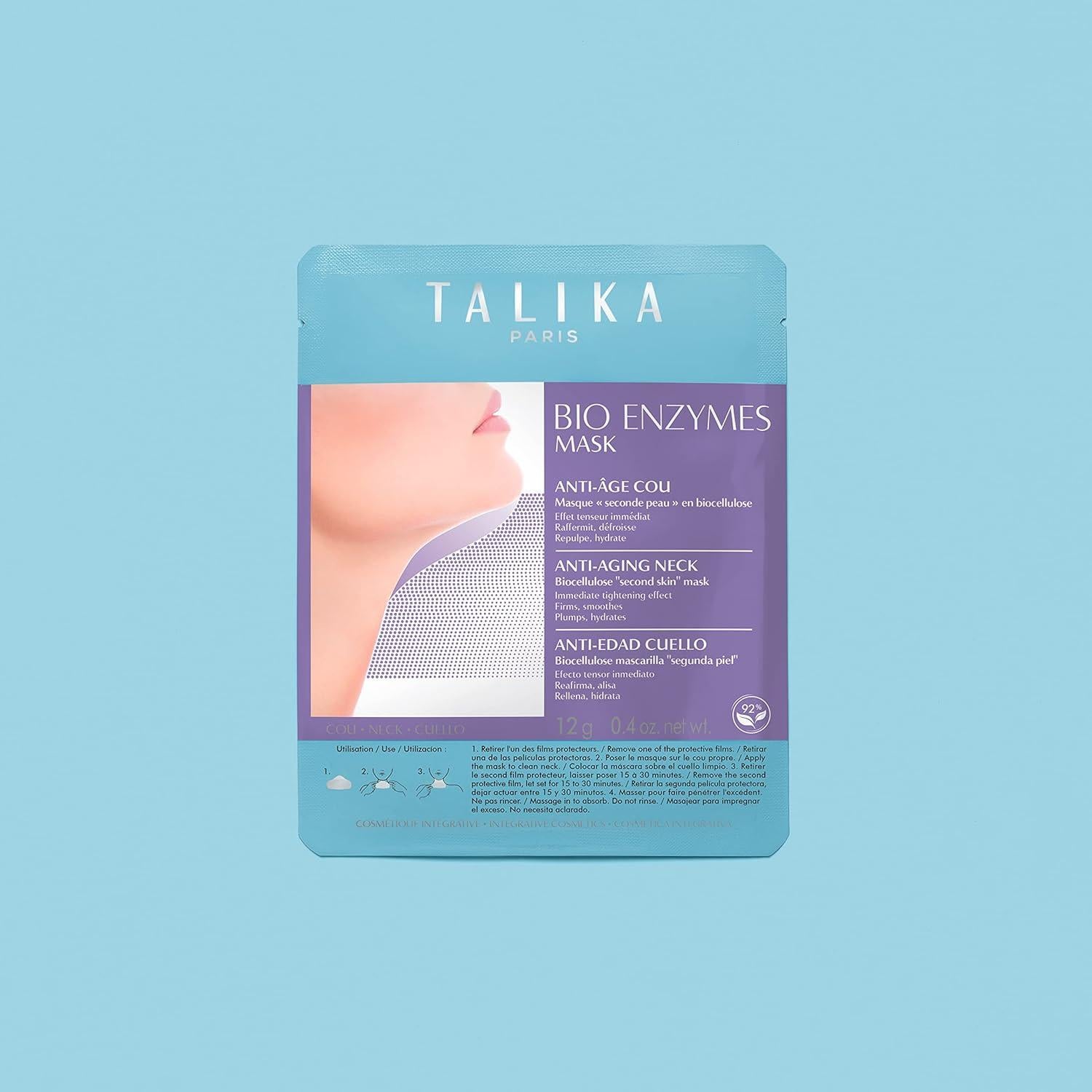 Mascarilla Bio Enzymes Talika Cuello Anti-Envejecimiento 12g
