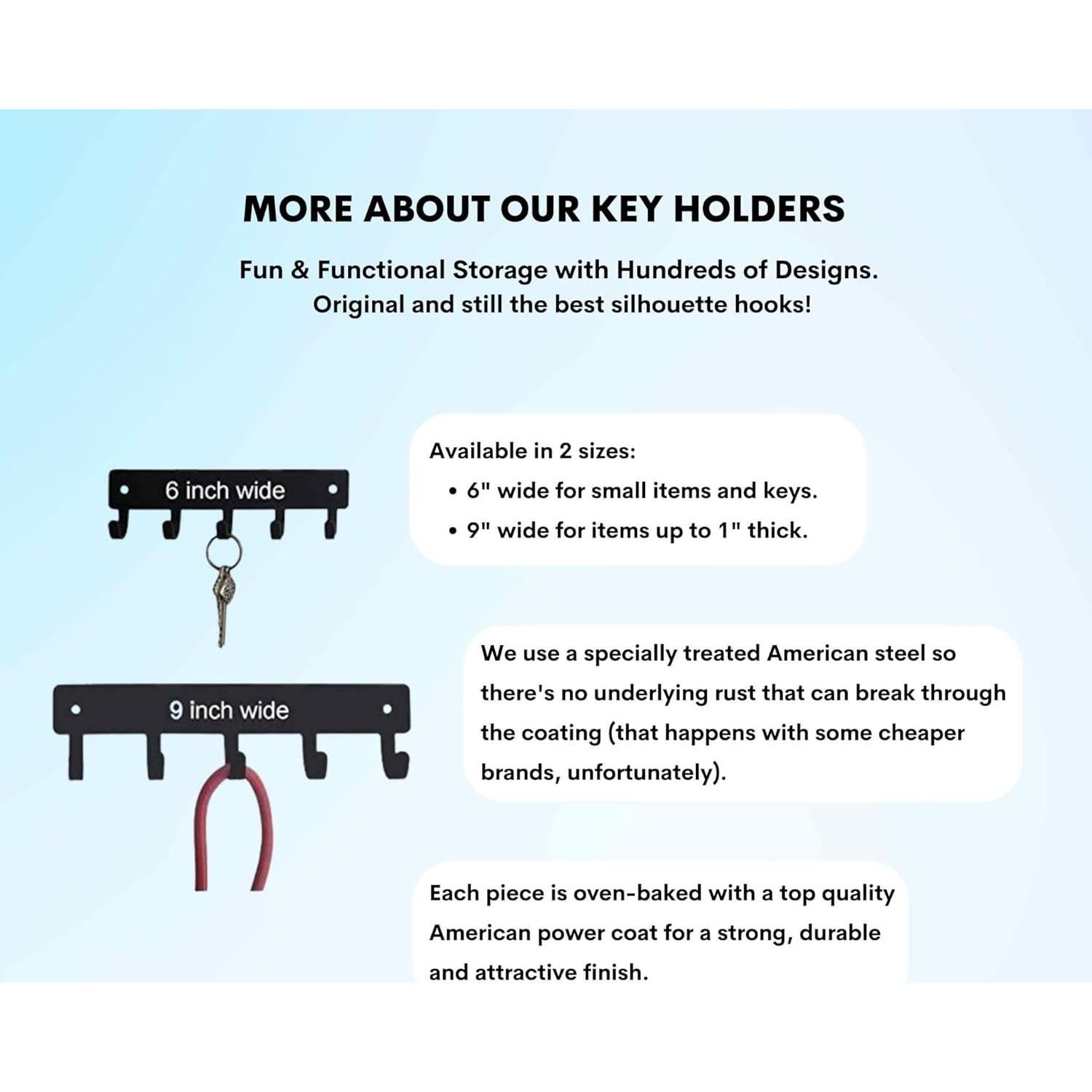 Soporte de Llaves de Pared The Metal Peddler Karate 15.24 cm