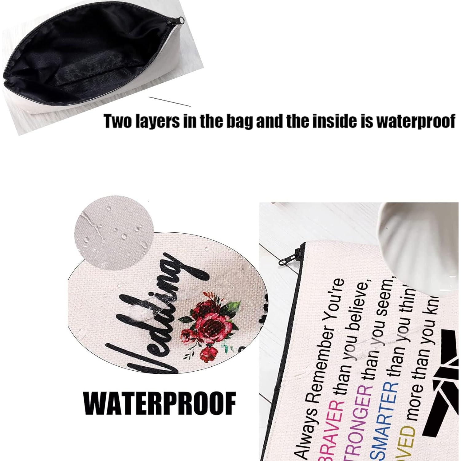 Bolsa Cosmética PXTIDY para Taekwondo Beige 23x18 cm