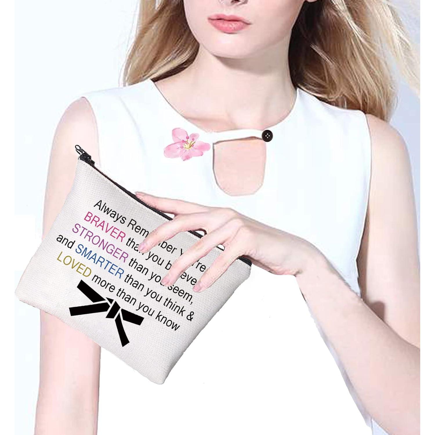 Bolsa Cosmética PXTIDY para Taekwondo Beige 23x18 cm