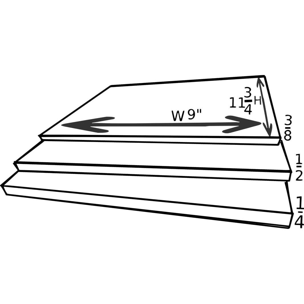 Tableros de Rompimiento Ace Martial Arts 40 pcs 22.86x30.48 cm