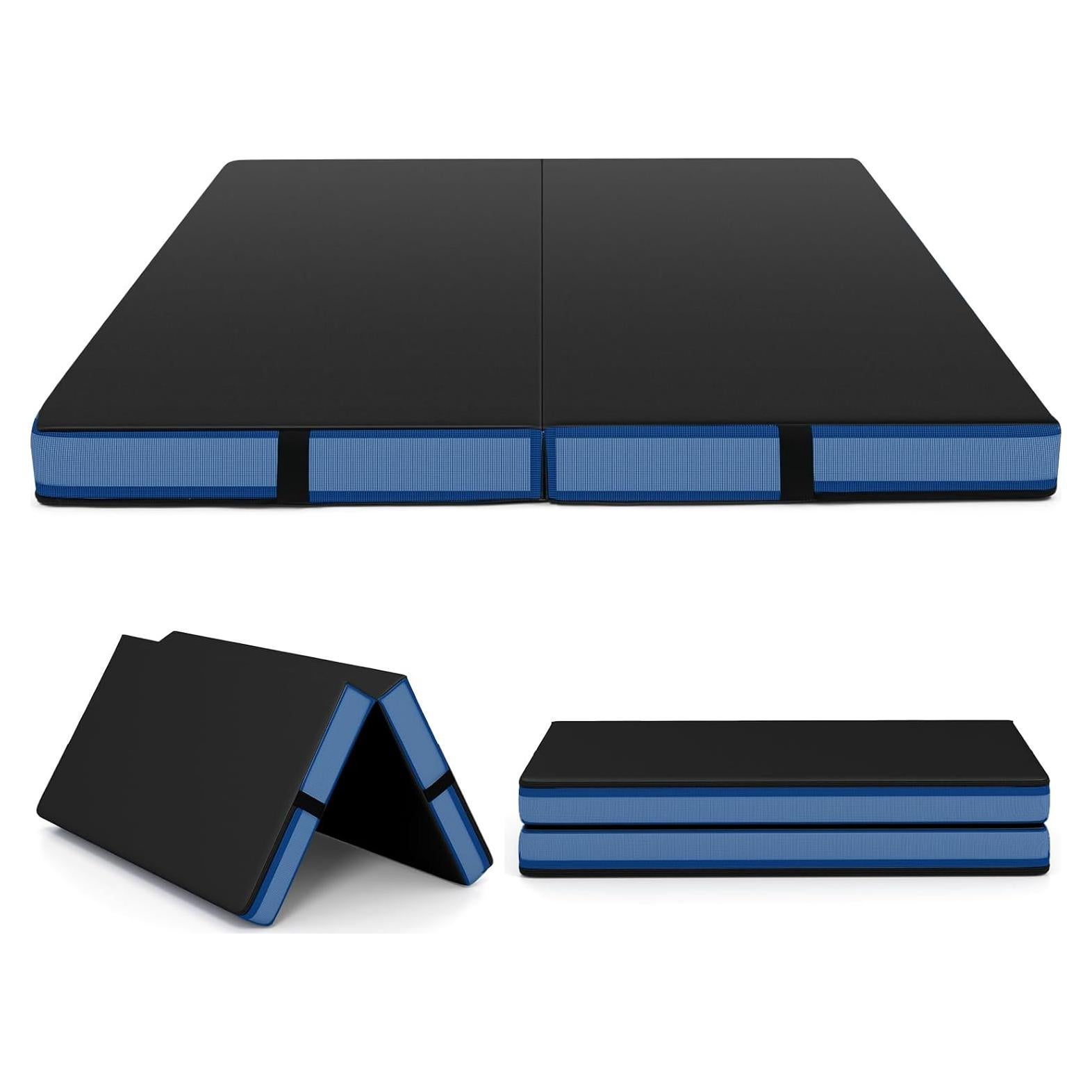 Esterilla de Gimnasia Plegable Giantex 1.22m x 1.22m Negra