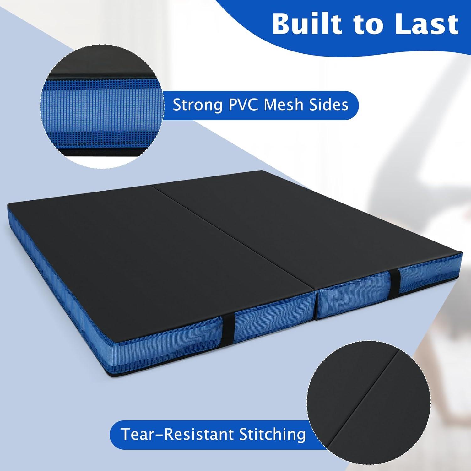 Esterilla de Gimnasia Plegable Giantex 1.22m x 1.22m Negra