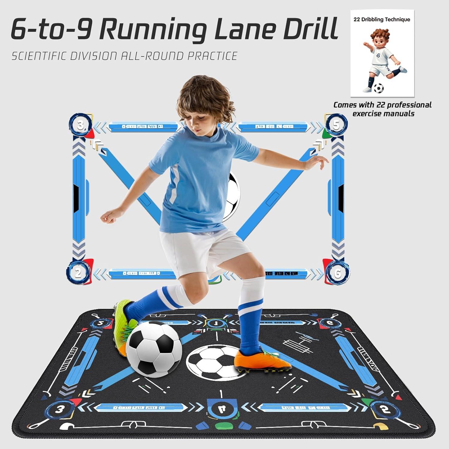 Alfombra de Entrenamiento de Fútbol 2F22E 90x60cm Antideslizante