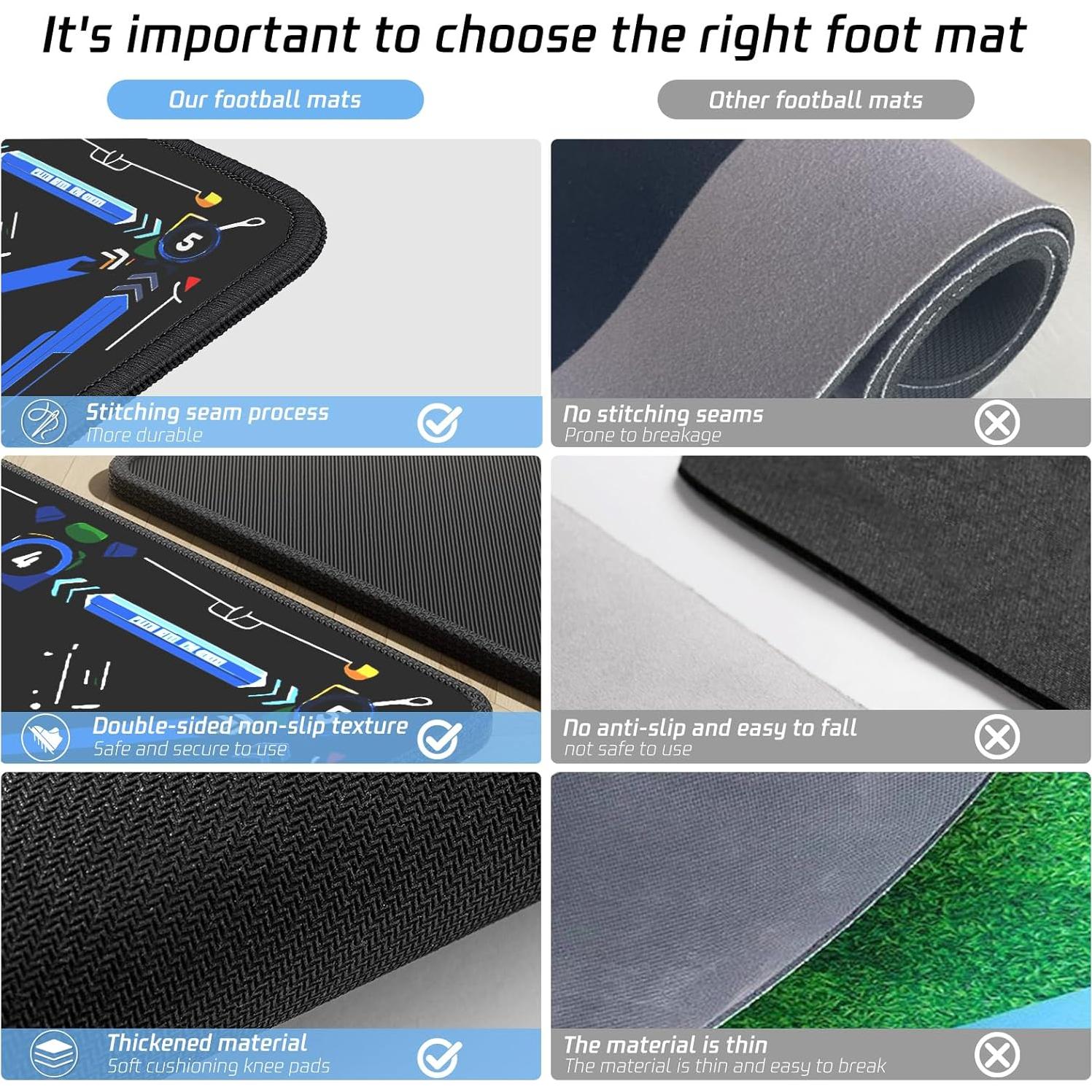 Alfombra de Entrenamiento de Fútbol 2F22E 90x60cm Antideslizante