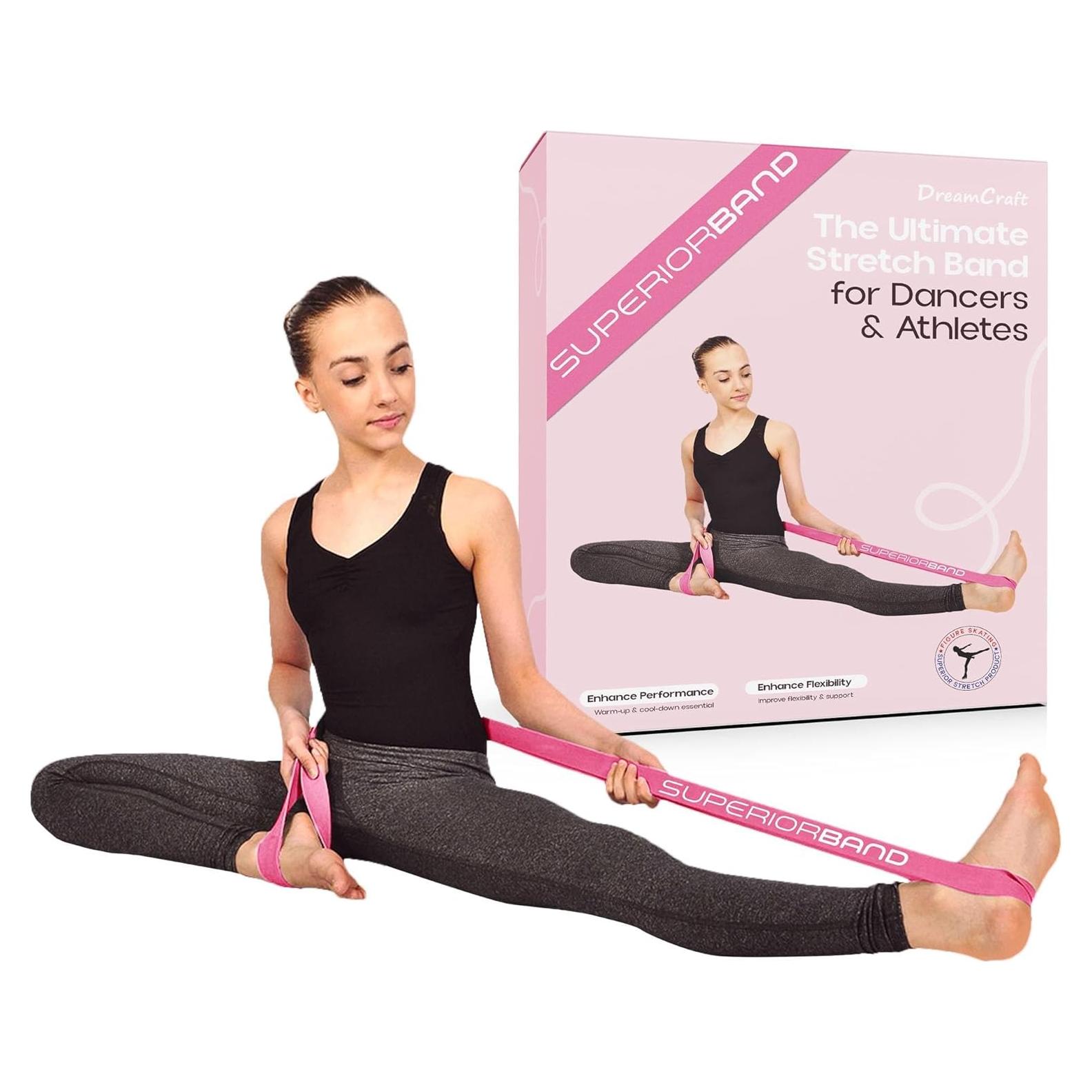 Banda de Estiramiento de Ballet DreamCraft - Rosa, 114.3 cm