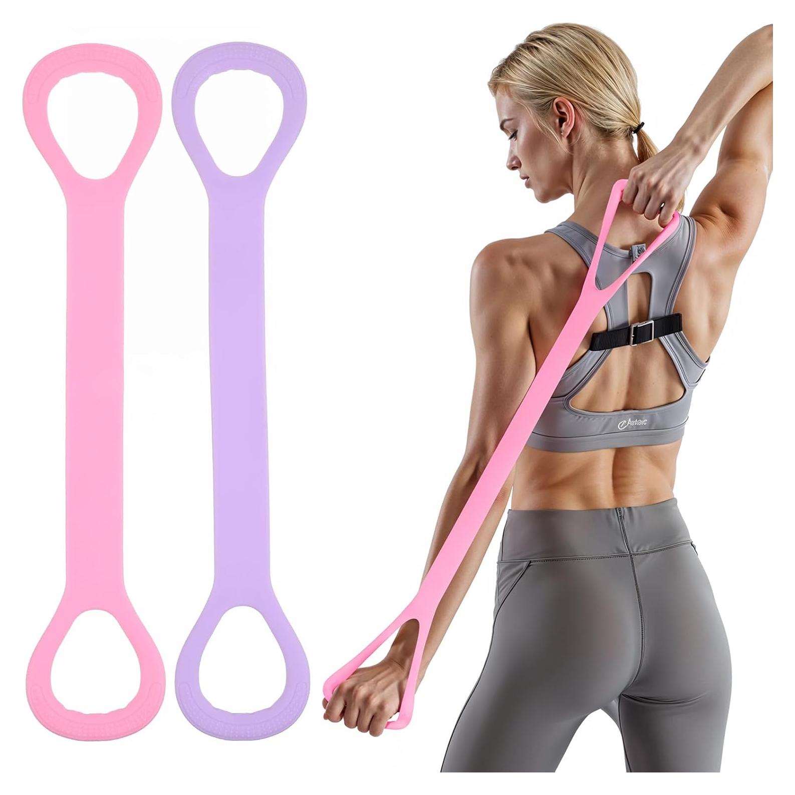 Banda de Resistencia en Forma de 8 Quilax - 2 Piezas Rosa